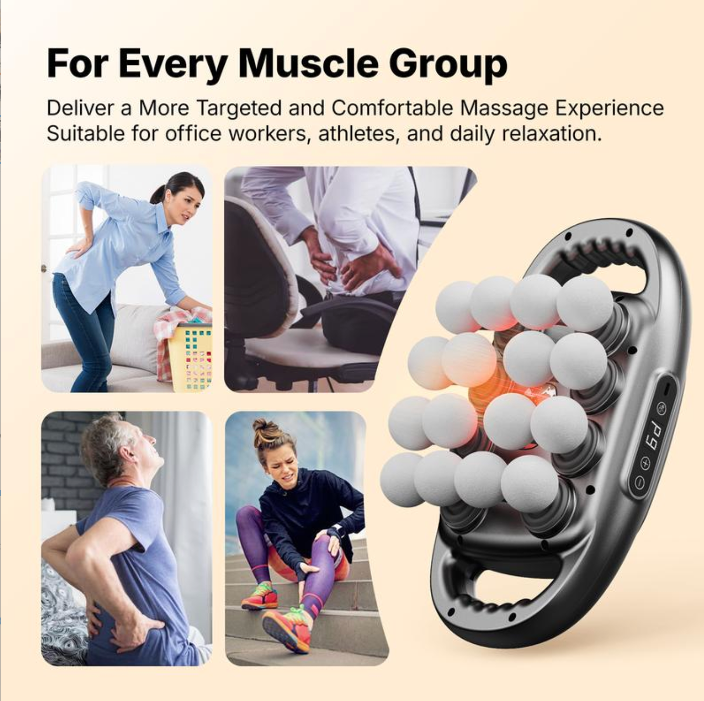 MuscleForge Pro 16-Headed Massage Gun