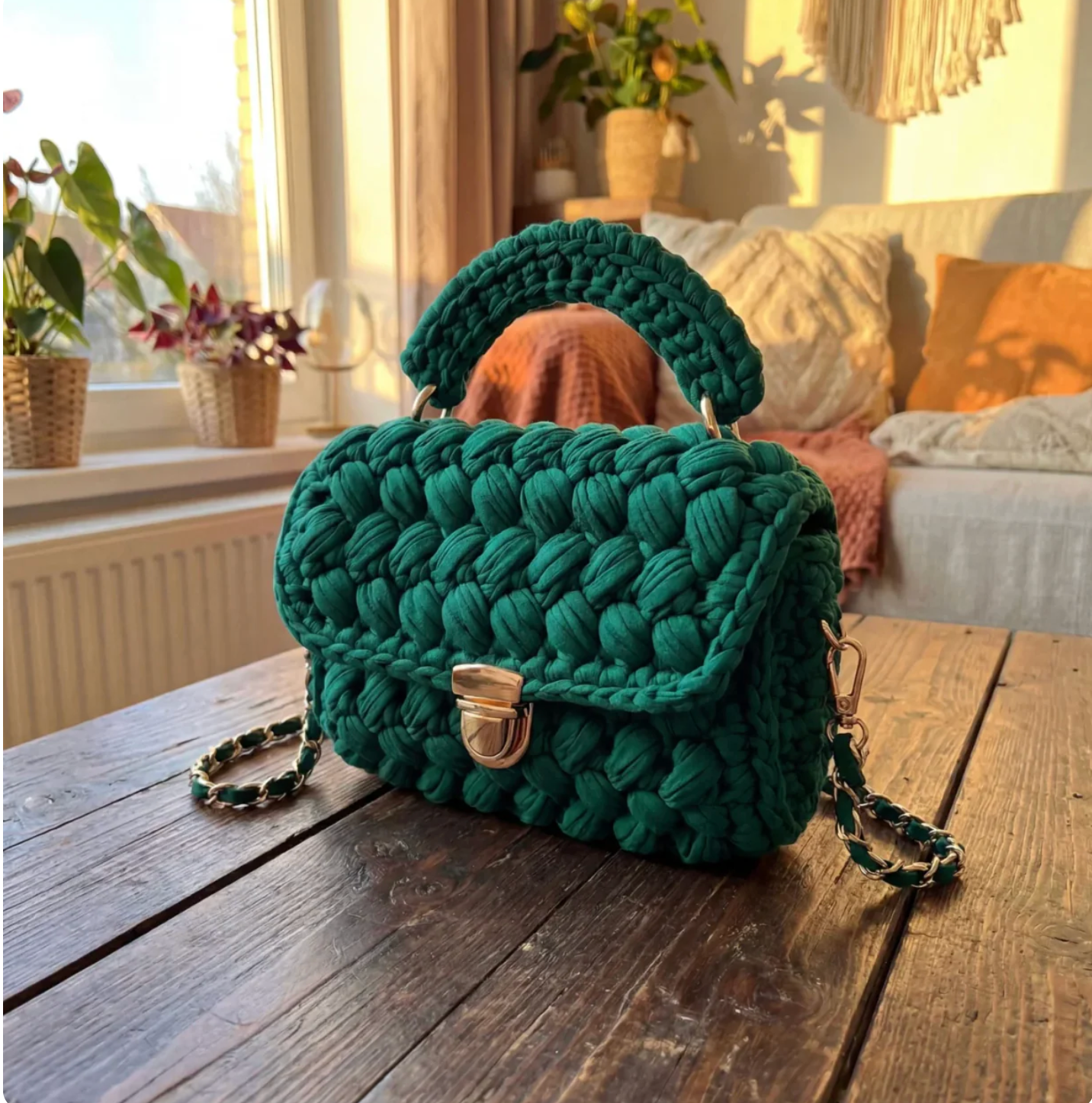 Aurex Signature Knit Handbag