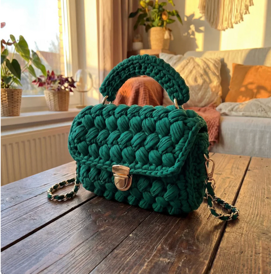 Aurex Signature Knit Handbag