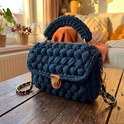 Aurex Signature Knit Handbag